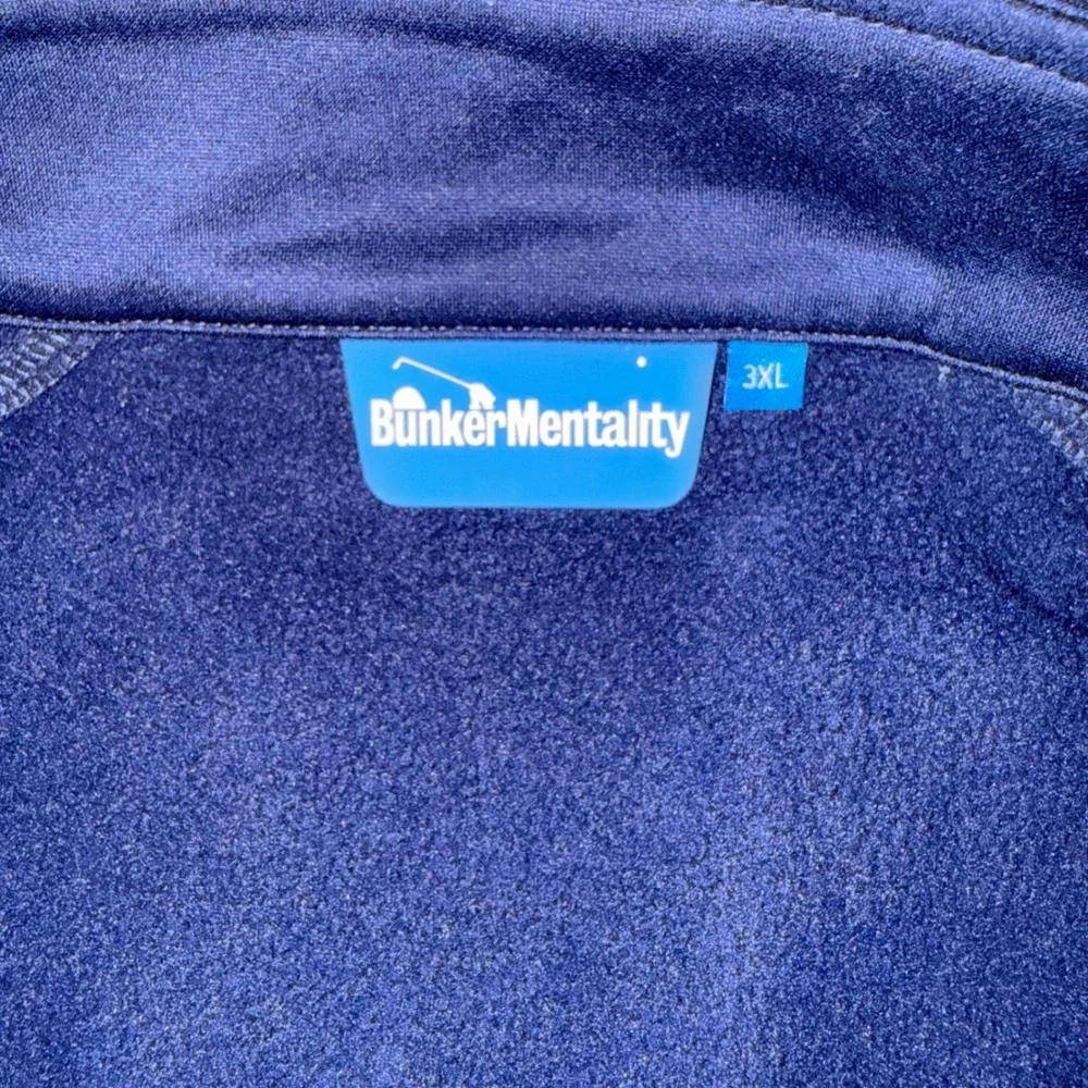 Bunker Mentality Milo gilet Mens 3XL Navy Orange‎ Golf Vest Full Zip